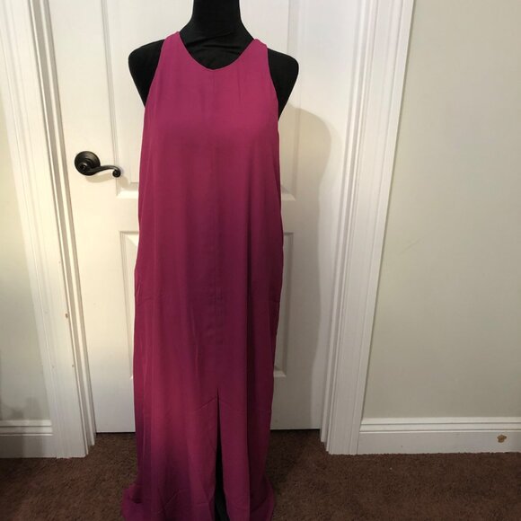 Three Eighty Two Women's Magenta Sleeveless Maxi Dress Size Medium‎ NWT - Picture 1 of 9
